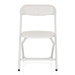 Chaise visiteur / chaise pliante TUDELA XXL PRO W plastique blanc hjh OFFICE