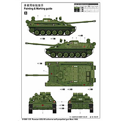 Trumpeter Maquette Char Russian Asu-85 Airborne Self-propelled Gun Mod 1956 pas cher