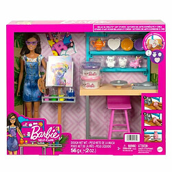 Ludendo Barbie - Coffret atelier artistique - Poupée mannequin