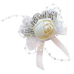 Avis Romantique Poignet Fleur Corsage Bracelet De Mariage Prom Party Décor Crème