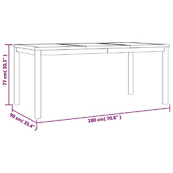 vidaXL Ensemble à manger de jardin 3 pcs Bois de teck massif pas cher