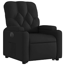 Avis vidaXL Fauteuil inclinable électrique noir tissu