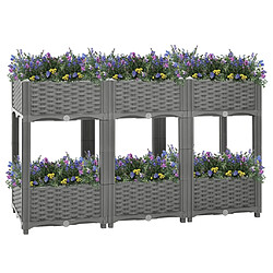 Maison Chic Jardinière,Lit surélevé - Bac à fleurs - pot de fleur 120x40x71 cm Polypropylène -GKD74045