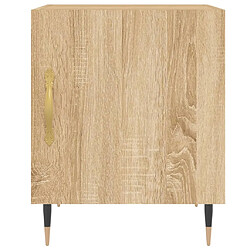 Avis vidaXL Table de chevet chêne sonoma 40x40x50 cm bois d’ingénierie