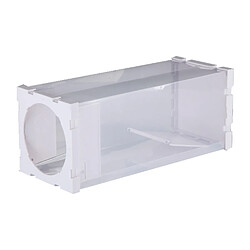 Wewoo Anti insectes Répulsifs Transparent Porte Humain Animal Cage en direct, rat, souris et plus petits rongeurs PP Matériel Piège en