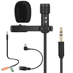 Yonis Microphone Lavalier Omni Pour Enregistrement pas cher