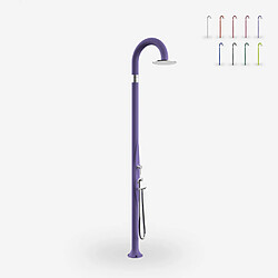 Douche extérieure de jardin avec mitigeur Arkema Design Funny Yin T345, Couleur: Pourpre