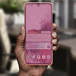 Acheter Avizar Housse Samsung Galaxy A51 Clapet Effet Miroir Support Vidéo Rose Gold