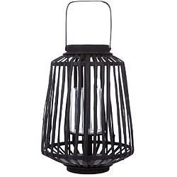 Atmosphera, Createur D'Interieur Lanterne en rotin ethnique Mood - H. 35 cm - Noir