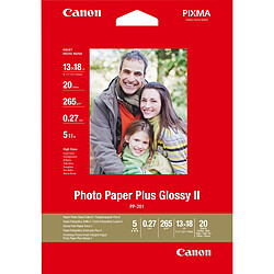 Canon Papier photo brillant extra II 5 × 7 po (13 × 18 cm) PP-201 - 20 feuilles