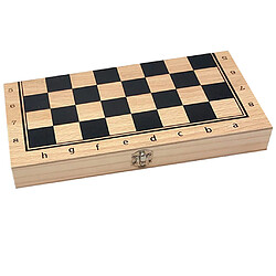 Jeu de société 34x34cm de jeu de société d'échecs de voyage international se pliant en bois fait main pas cher