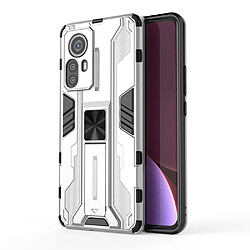 Coque en TPU anti-rayures avec béquille argent pour votre Xiaomi 12 Pro