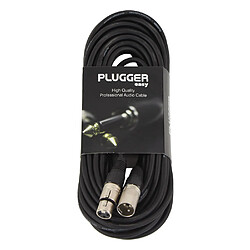 Câble XLR femelle 3b - XLR mâle 3b 15m Easy Plugger