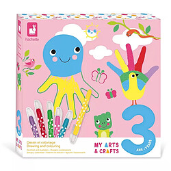 Juratoys-Janod Coffret Créatif Dessin et Coloriage - 3 ans