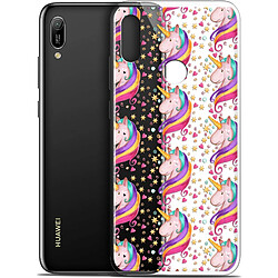 Caseink Coque Pour Huawei Y6 2019 (6.1 ) [Gel HD Collection Fantasia Design Licorne Etoilée - Souple - Ultra Fin - Imprimé en France]