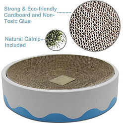 Avis Universal Cross-border Hot Pet Snow Mountain Cat Scratch Board Ondulated Round Nest Cat Toy