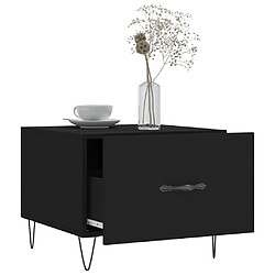 Acheter Maison Chic Lot de 2 Tables basses,Table Console pour salon noir 50x50x40 cm bois d'ingénierie -MN23895