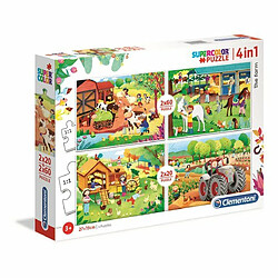 Ludendo Puzzles SuperColor 2x20 + 2x60 pièces - La Ferme