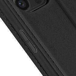 Avizar Étui pour iPhone 15 Pro Porte-carte Support Vidéo Clapet Magnétique Noir pas cher