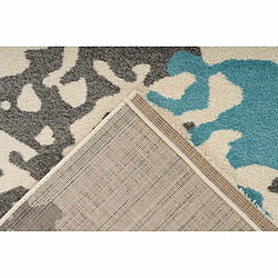 Acheter Paris Prix Tapis Tissé Imprimé Naila Crème & Bleu 80 x 150 cm