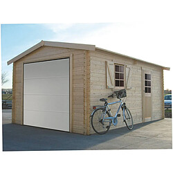 Solid Garage bois - 19.26 m² - 2.58 x 5.38 x 2.53 m - 40 mm