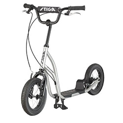 Avis Stiga Air Scooter Trottinette Hauteur du Guidon Réglable Roues Anti-Crevaison Châssis et Freins en Acier Gris 8073-8112-00