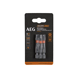 Embouts de vissage balistiques renforcés AEG - 50 mm - 3 pcs - TX40