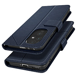 Avizar Etui Clapet pour Honor 200 Pro Portefeuille Support Vidéo Bleu Nuit