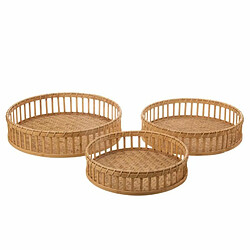 Paris Prix Lot de 3 Coupelles Déco Rondes 47cm Naturel