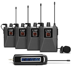 Universal Microphone à revers UHF pour téléphones, caméras reflex, vidéos, interviews en direct.