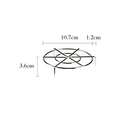 Support De Cuisson à La Vapeur En Métal Robuste En Acier Inoxydable 10.7x3.6cm