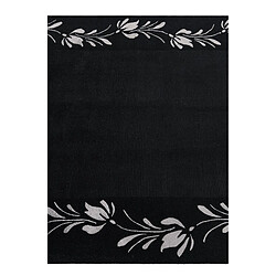 Vidal Tapis de laine 239x168 noir Darya pas cher