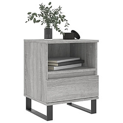 Avis Maison Chic Table de chevet,Table de nuit,Table d'appoint pour salon sonoma gris 40x35x50 cm bois d’ingénierie -MN71259