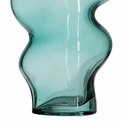 BigBuy Home Vase Vert Verre 12,5 x 10 x 25 cm pas cher