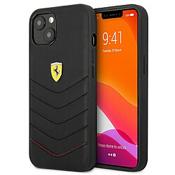 ferrari fehcp13srquk iphone 13 mini 5,4" noir coque dur off track quilted