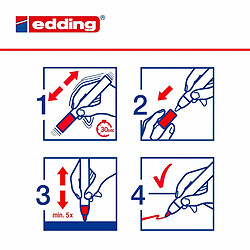 marqueur craie liquide Edding 4095 Rouge 10 Unités pas cher