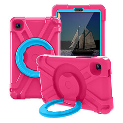 Coque en TPU avec béquille pivotante à 360°, hybride rose/bleu pour votre Samsung Galaxy Tab A7 Lite 8.7 pouces