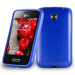 Cadorabo Coque LG L3 II (2. SIM) Etui en Bleu