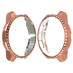 Bumper en TPU strass décor or rose pour votre Samsung Galaxy Watch 42mm