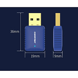 Avis 2 en 1 Bluetooth USB4.2 double fréquence 2.4G 5G 650M carte réseau sans fil Ordinateur Adaptateur Wifi Récepteur