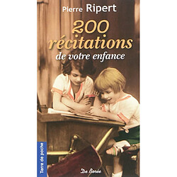 200 récitations de votre enfance - Occasion