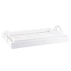 Avis Aubry Gaspard Plateaux en bambou et bois s (Lot de 2) blanc.