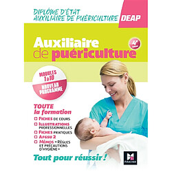 Auxiliaire de puériculture, toute la formation, modules 1 à 10 + AFGSU 2, nouveau programme : diplôme d'Etat auxiliaire de puériculture, DEAP : tout pour réussir !