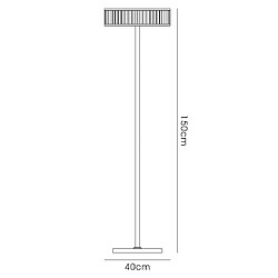 Avis Luminaire Center Lampadaire Torre 5 Ampoules chrome poli/cristal