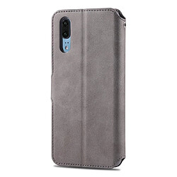 Avis Wewoo Housse Coque Pour Huawei P20 AZNS Calf Texture Magnetic Horizontal Flip PU en cuir avec support et fentes cartes et cadre photo gris