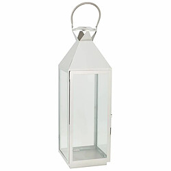 Lanterne Alexandra House Living Argent verre Acier inoxydable 23 x 72 x 24 cm