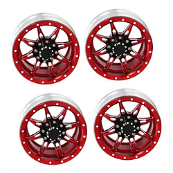 8pcs 1,9 Pouces Jantes Moyeux de Roue en Aluminium Robuste et Durable SCX10 1/10 Voiture RC pas cher