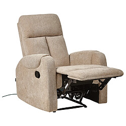 Beliani Fauteuil SOMERO Tissu Beige pas cher