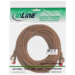 Câble patch, S-STP/PIMF, Cat.6, brun, 15m, InLine®