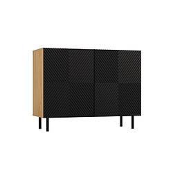 Vivaldi Commode Camilla Chene Artisan Noir 100 cm